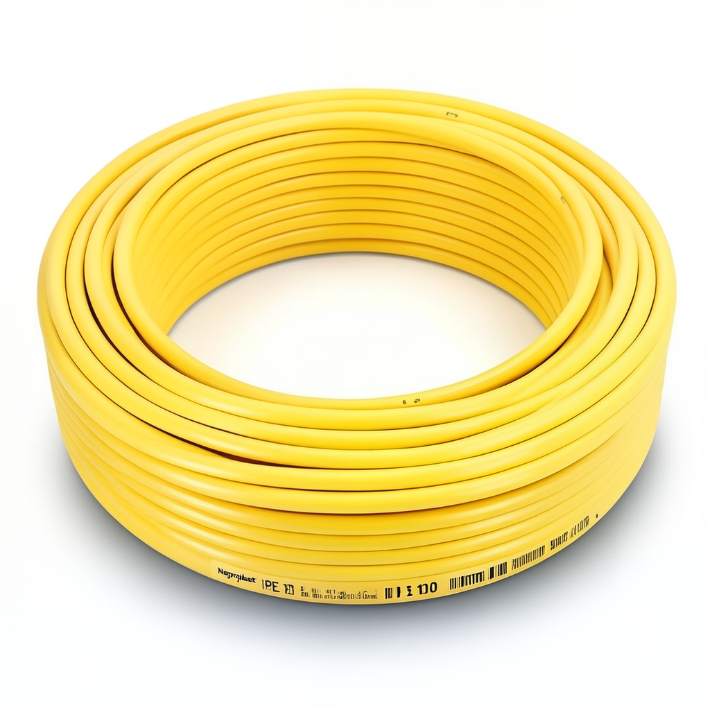 أنابيب HDPE نيبروبلاست PE 100 ضغط 10 بار قطر خارجي 32 مم سمك 1.9 مم لون أصفر | نيبروبلاست