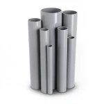 مواسير UPVC ضغط اسمي 8.6 بار مقاس 2 إنش سمك 1.85 مم لون رمادي