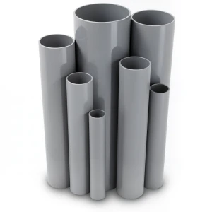 مواسير UPVC مقاس 1 إنش سمك 1.96 مم ضغط 17.2 بار لون رمادي