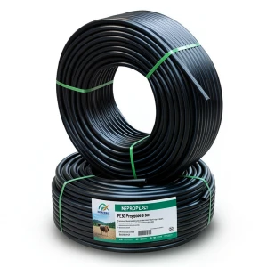 HDPE Pipes PE 80 Pressure 8 Bar Diameter 40 mm Thickness 2.4 mm Black | NEPROPLAST