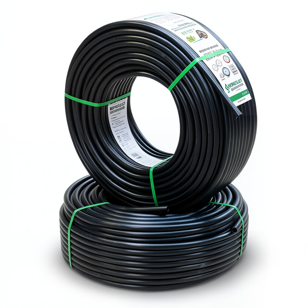 أنابيب HDPE PE 80 ضغط 8 بار قطر 32 مم سمك 1.9 مم لون أسود | نيبروبلاست
