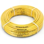 أنابيب HDPE PE 100 ضغط 16 بار قطر خارجي 50 مم سمك 4.6 مم لون أصفر | نيبروبلاست