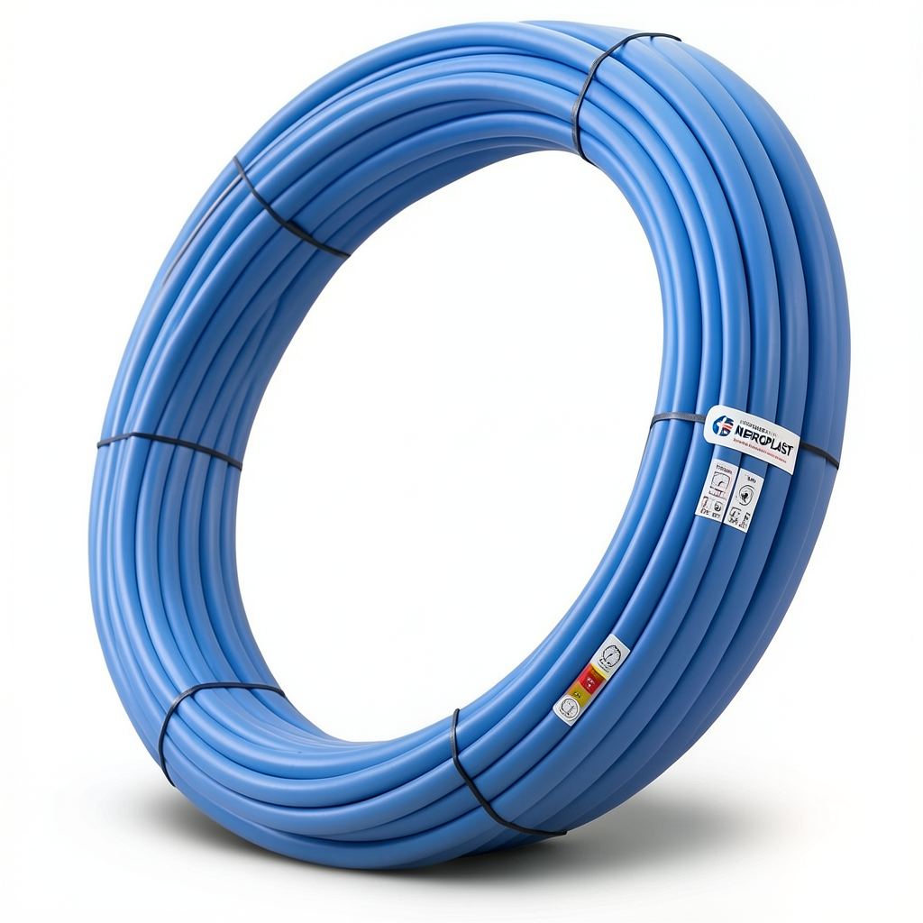 أنابيب HDPE PE 100 ضغط 10 بار قطر خارجي 32 مم سمك 1.9 مم لون أزرق | نيبروبلاست
