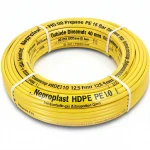 أنابيب HDPE نيبروبلاست PE 100 ضغط 12.5 بار قطر خارجي 40 مم سمك 3 مم لون أصفر 