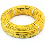 أنابيب HDPE نيبروبلاست PE 100 ضغط 12.5 بار قطر خارجي 50 مم سمك 3.7 مم لون أصفر 