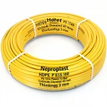 أنابيب HDPE نيبروبلاست PE 100 ضغط 12.5 بار قطر خارجي 40 مم سمك 3 مم لون أصفر 