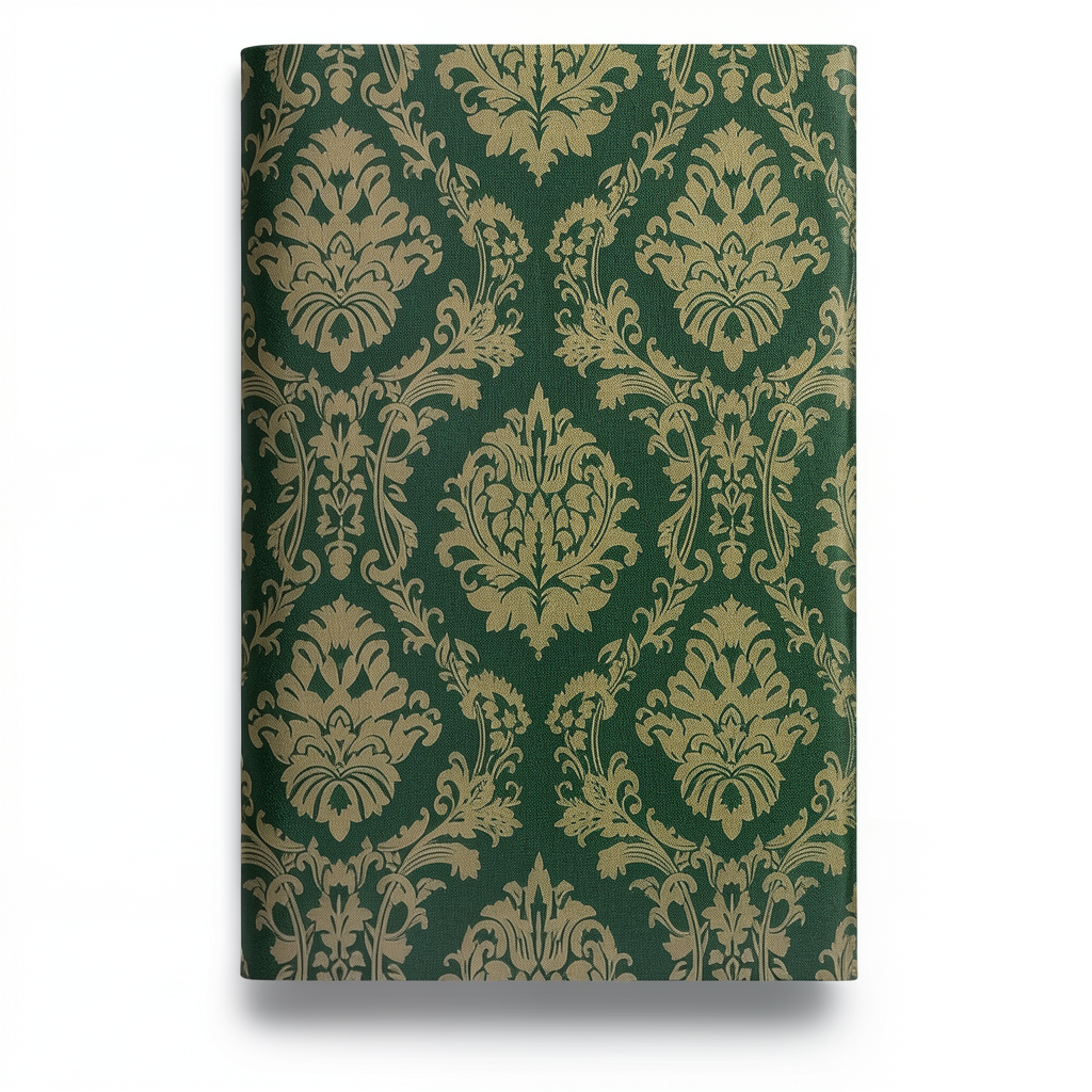 German Classic Wall Covering 10m x 0.53m Dark Green, Model 10288-15