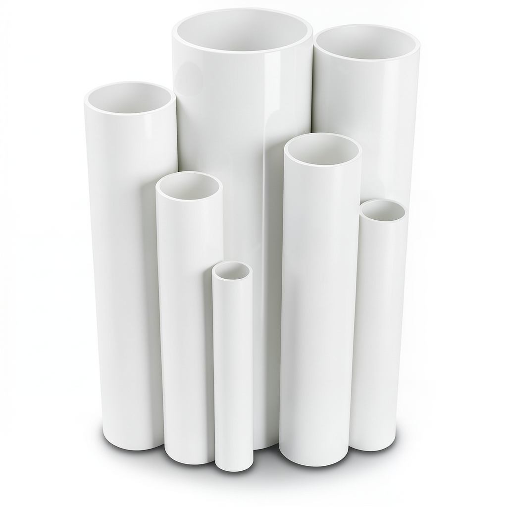 مواسير UPVC مقاس 2 إنش سمك 2.31 مم ضغط 11 بار لون أبيض