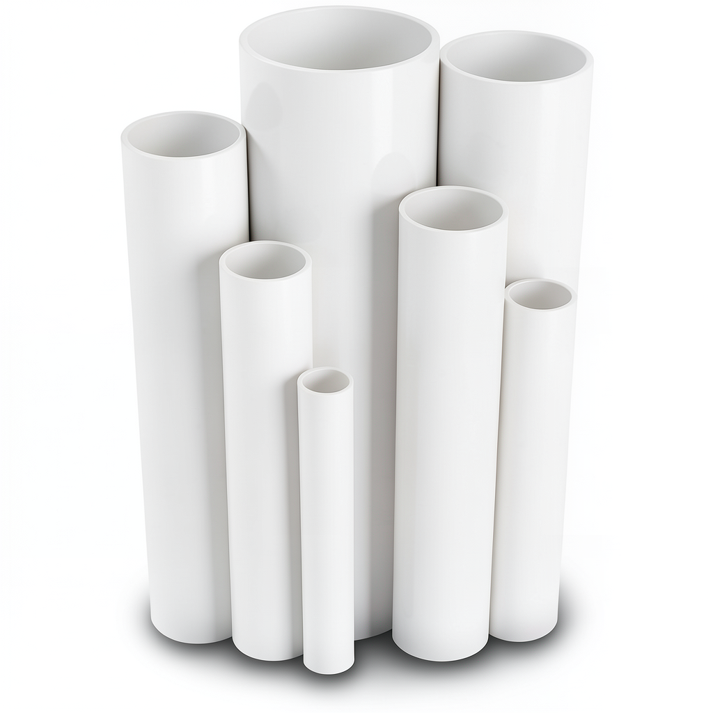 مواسير UPVC مقاس 2 إنش سمك 2.31 مم ضغط 11 بار لون أبيض