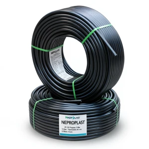 أنابيب HDPE PE 100 ضغط 10 بار قطر خارجي 40 مم سمك 2.4 مم لون اسود | نيبروبلاست