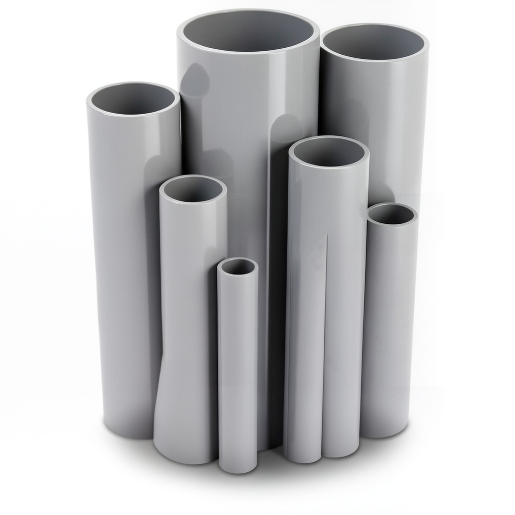 UPVC Pipes Nominal Pressure 11 Bar Size 2 inch Thickness 2.31 mm Gray Color