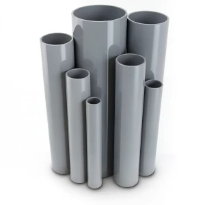 مواسير UPVC ضغط 11 بار مقاس 2 إنش سمك 2.31 مم لون رمادي