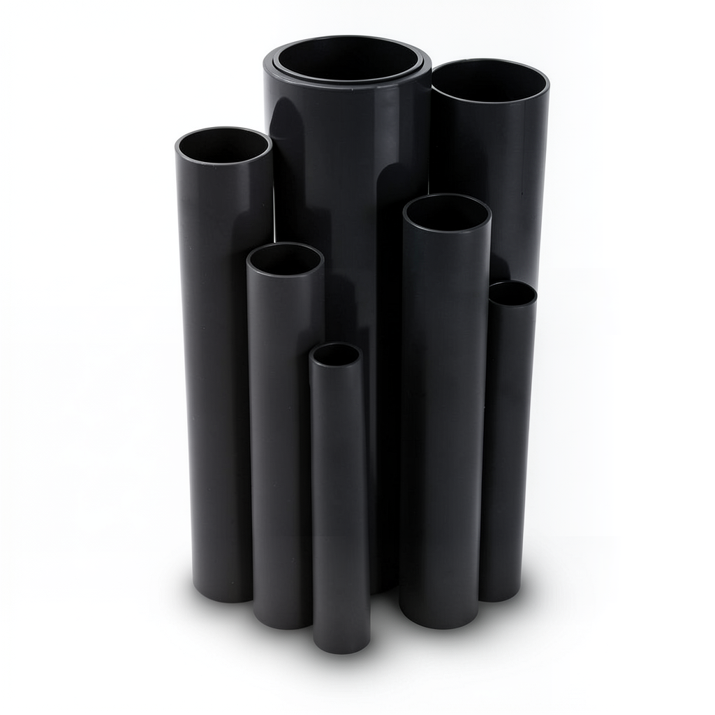 مواسير UPVC مقاس 2 إنش ضغط 11 بار سمك 2.31 مم لون اسود