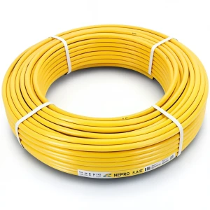 أنابيب HDPE PE 100 ضغط 16 بار قطر 125 مم سمك 11.4 مم لون أصفر | نيبروبلاست