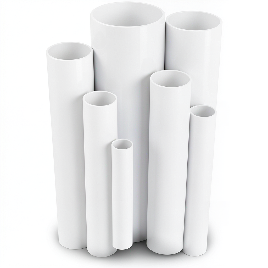مواسير UPVC ضغط 13.8 بار مقاس 2 إنش سمك 2.87 مم لون أبيض
