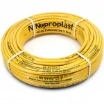 أنابيب HDPE نيبروبلاست PE 100 ضغط 12.5 بار قطر خارجي 90 مم سمك 6.7 مم لون أصفر 