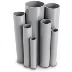 UPVC Pipes 2 Inch Thickness 2.87 mm Pressure 13.8 Bar Gray