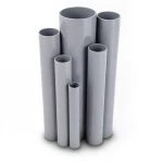 مواسير UPVC مقاس 2 إنش سمك 2.87 مم ضغط 13.8 بار لون رمادي