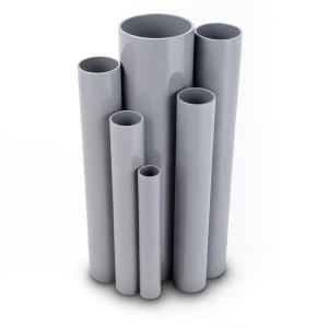 مواسير UPVC مقاس 2 إنش سمك 2.87 مم ضغط 13.8 بار لون رمادي