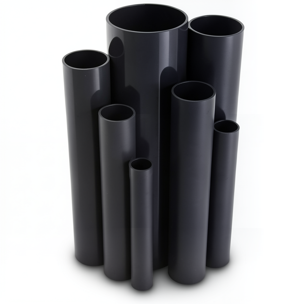 UPVC Pipes 2 Inch Thickness 2.87 mm Pressure 13.8 Bar Black