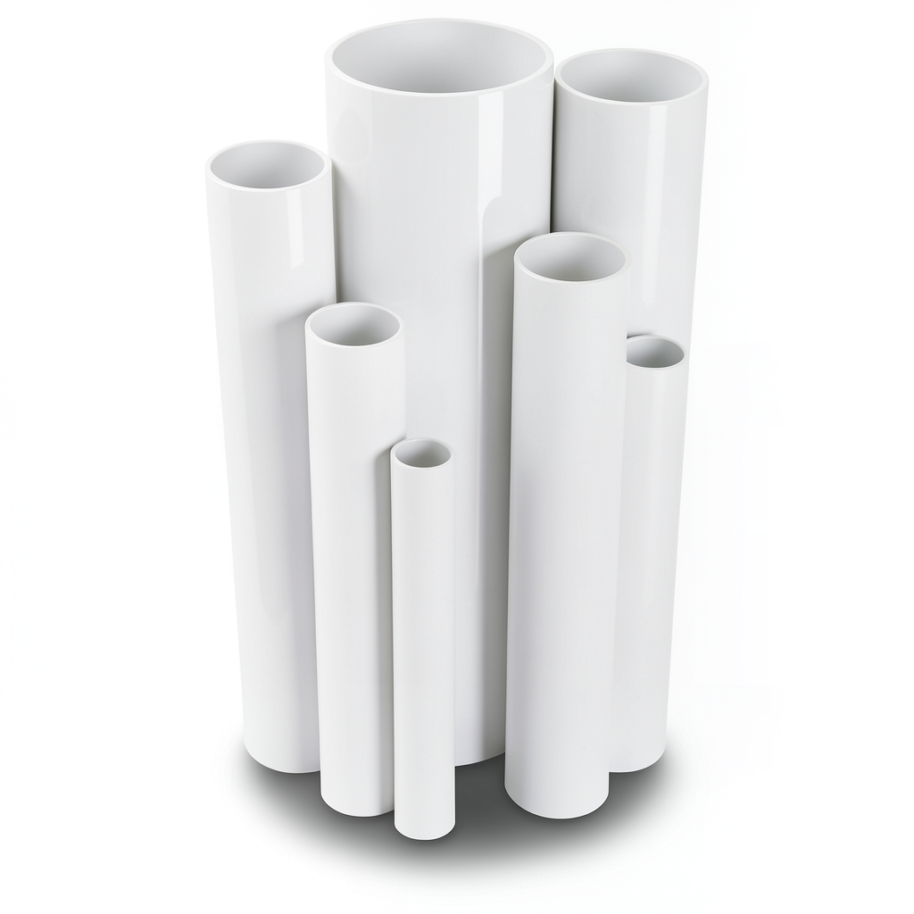 UPVC Pipes 21.7 Bar Pressure 2 Inch Size 4.47 mm Thickness White