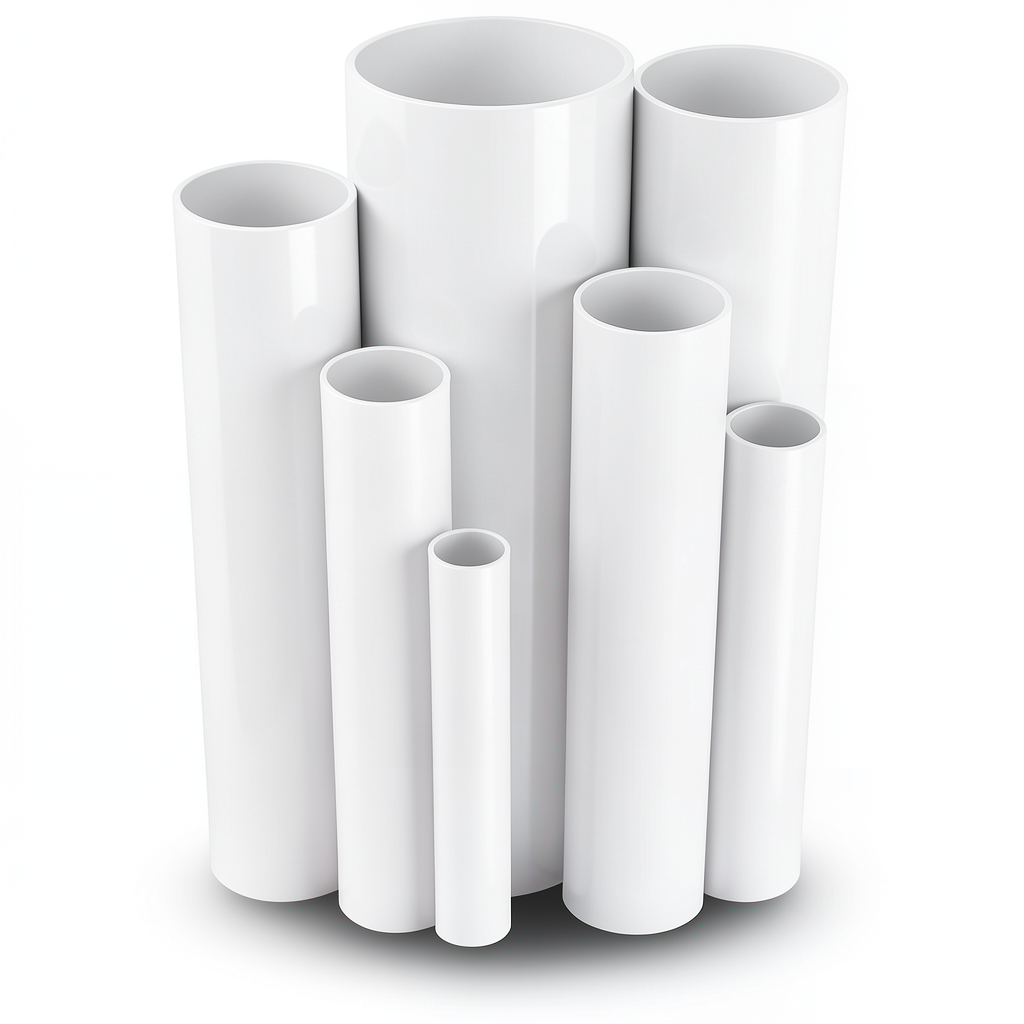 مواسير UPVC مقاس 3 إنش سمك 2.16 مم ضغط 6.9 بار لون أبيض