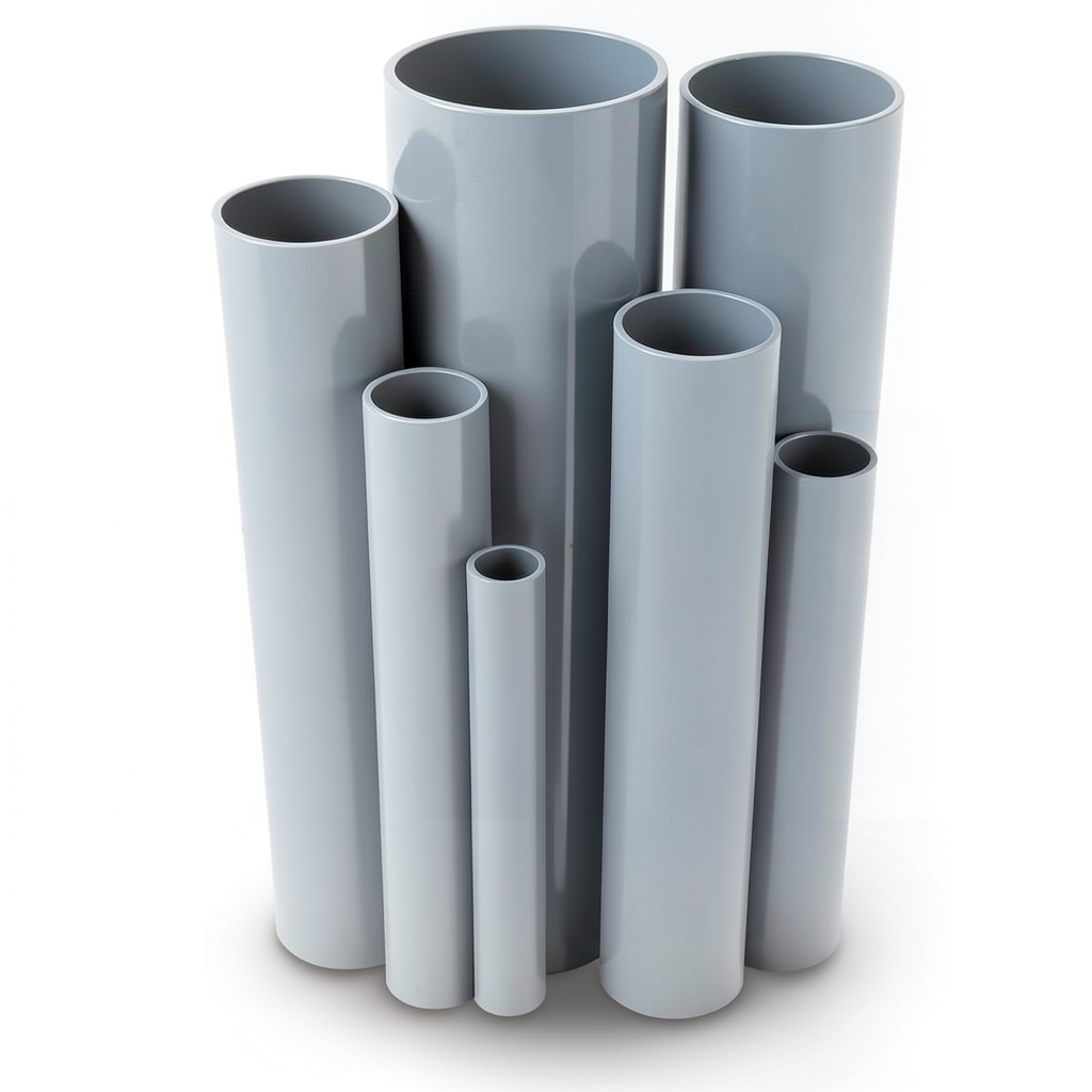 UPVC Pipes Nominal Pressure 21.7 Bar Size 2 Inch Thickness 4.47 mm Gray