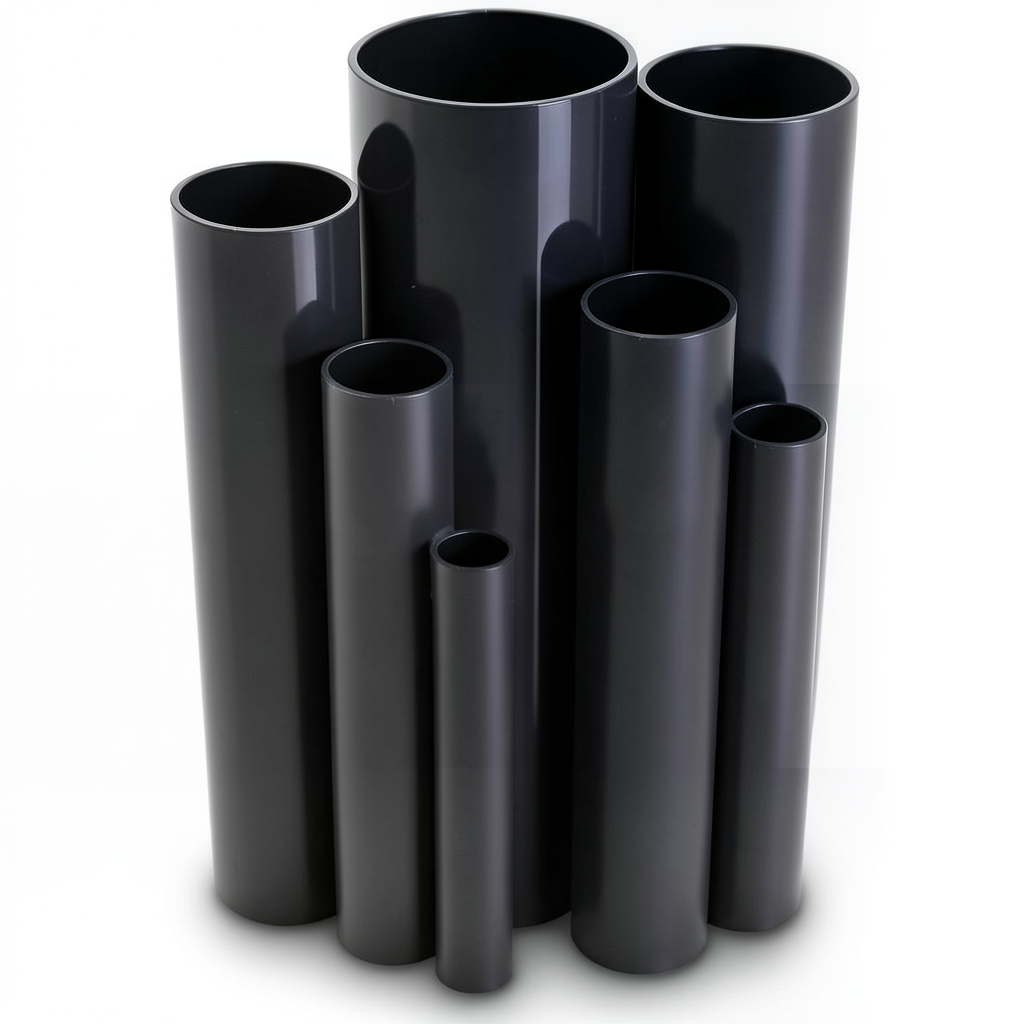 مواسير UPVC مقاس 3 إنش سمك 2.16 مم ضغط 6.9 بار لون اسود