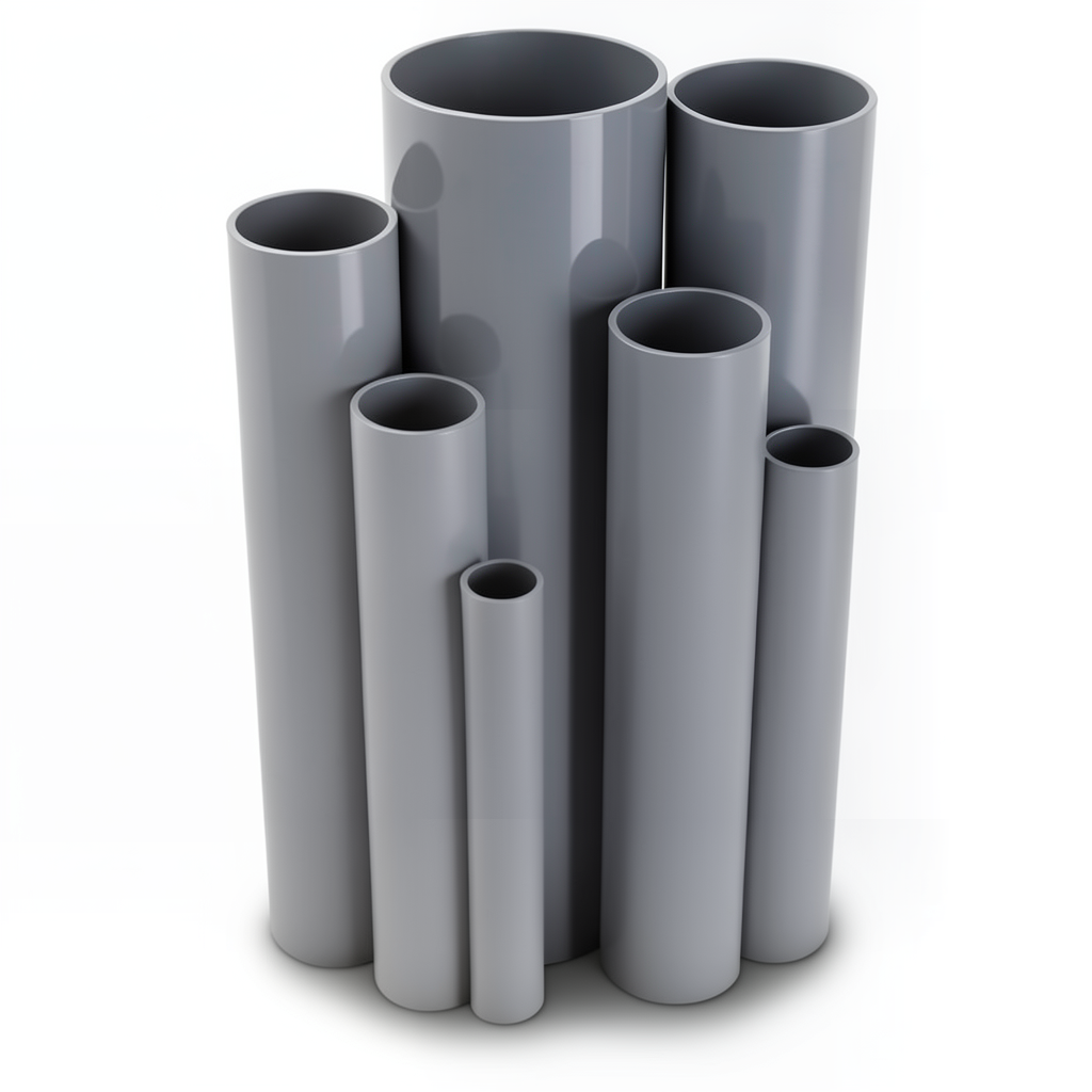 مواسير UPVC ضغط 6.9 بار مقاس 3 إنش سمك 2.16 مم لون رمادي