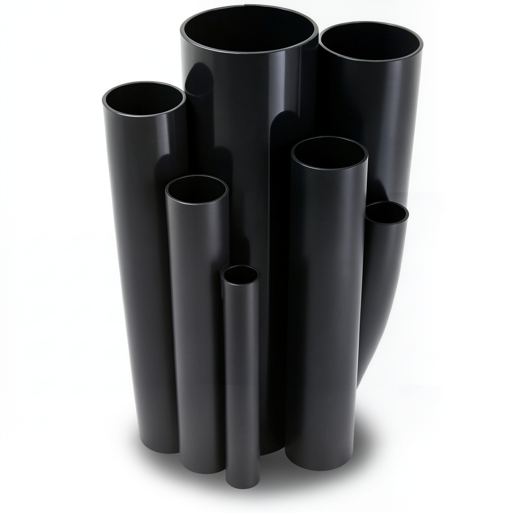 UPVC Pipes Pressure 21.7 Bar Size 2 inch Thickness 4.47 mm Black