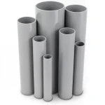 UPVC Pipes 3 Inch Nominal Pressure 8.6 Bar Thickness 2.74 mm Gray