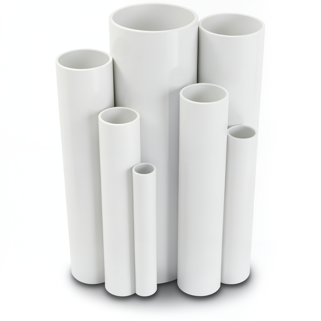 مواسير UPVC مقاس 3 إنش ضغط 11 بار سمك 3.43 مم لون أبيض