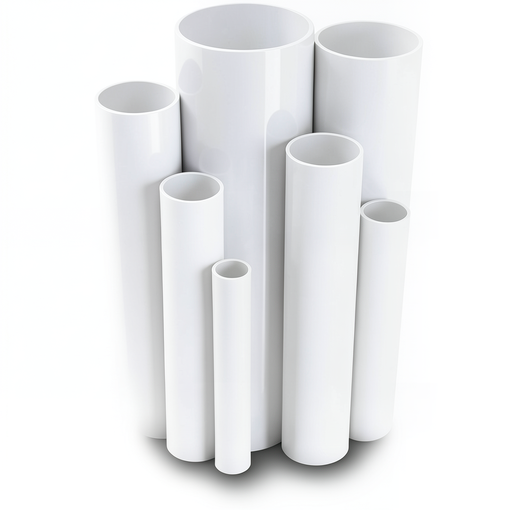 مواسير UPVC مقاس 3 إنش سمك 4.47 مم ضغط 13.8 بار لون أبيض