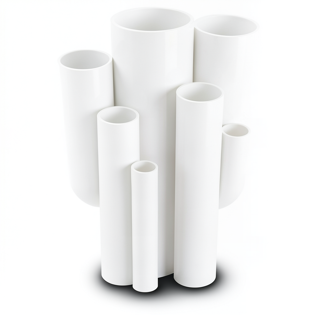 مواسير UPVC مقاس 3 إنش سمك 4.47 مم ضغط 13.8 بار لون أبيض