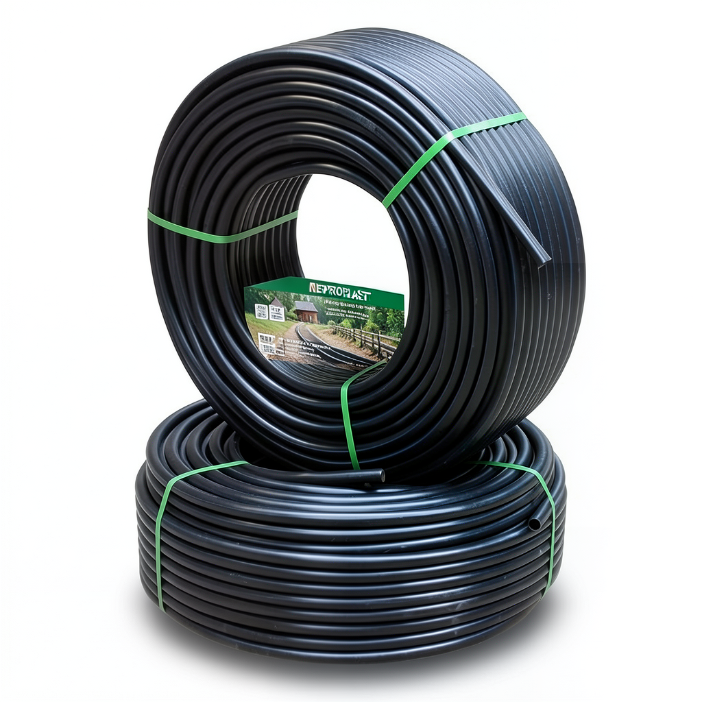 HDPE Pipes PE 100 Pressure 16 Bar Outside Diameter 25 mm Thickness 2.3 mm Black | NEPROPLAST