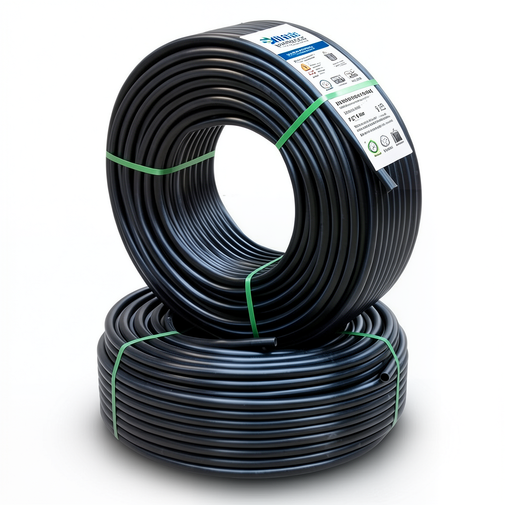 أنابيب HDPE PE 100 ضغط 16 بار قطر خارجي 25 مم سمك 2.3 مم لون أسود | نيبروبلاست