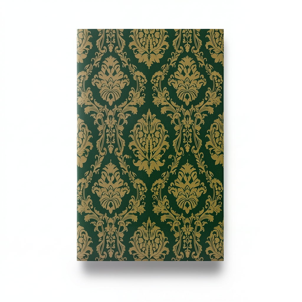 German Classic Wall Covering 10m x 0.53m Dark Green, Model 10288-15