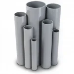 مواسير UPVC التقنية العصرية ضغط 15 بار  قطر خارجي 60.2 مم سمك 3.9 مم لون رمادي
