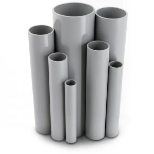 مواسير UPVC مقاس 2 إنش سمك 2.87 مم ضغط 13.8 بار لون رمادي