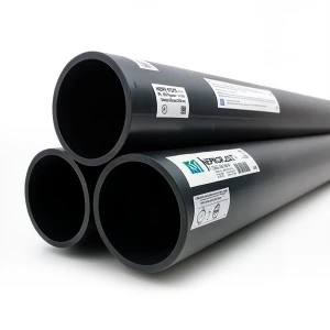 مواسير HDPE PE 100 ضغط 16 بار قطر خارجي 200 مم سمك 18.2 مم لون أسود | نيبروبلاست