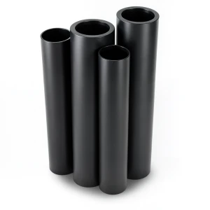 مواسير HDPE PE 100 ضغط 10 بار قطر خارجي 355 مم سمك 21.1 مم لون أسود