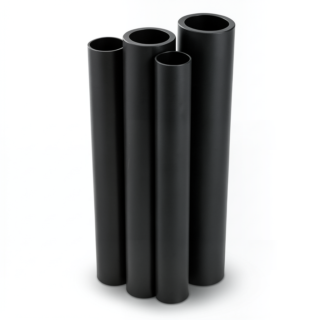 مواسير HDPE الراجحي PE 100 ضغط 10 بار قطر خارجي 800 مم سمك 47.4 مم أسود