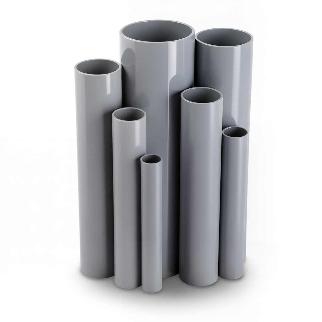 مواسير UPVC ضغط 6.9 بار مقاس 3 إنش سمك 2.16 مم لون رمادي