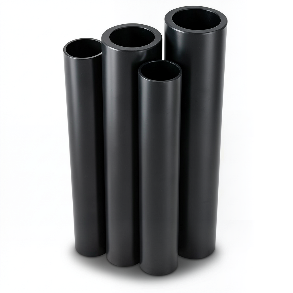 مواسير HDPE PE 100 ضغط 10 بار قطر 1200 مم سمك 67.9 مم لون أسود