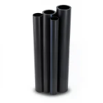 مواسير HDPE PE 100 ضغط 10 بار قطر خارجي 1400 مم سمك 82.4 مم لون أسود
