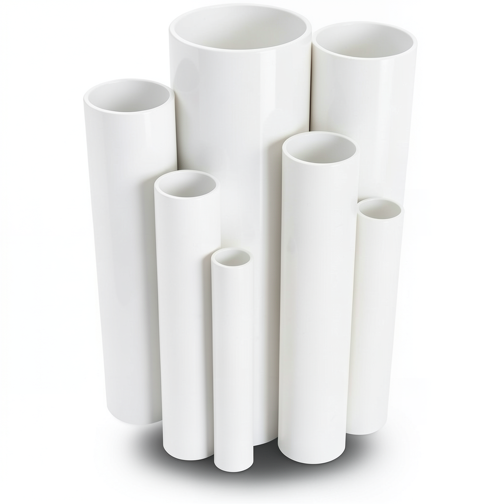 مواسير UPVC مقاس 3 إنش ضغط 11 بار سمك 3.43 مم لون أبيض