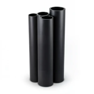 أنابيب HDPE PE 80 ضغط 8 بار قطر خارجي 710 مم سمك 42.1 مم لون أسود
