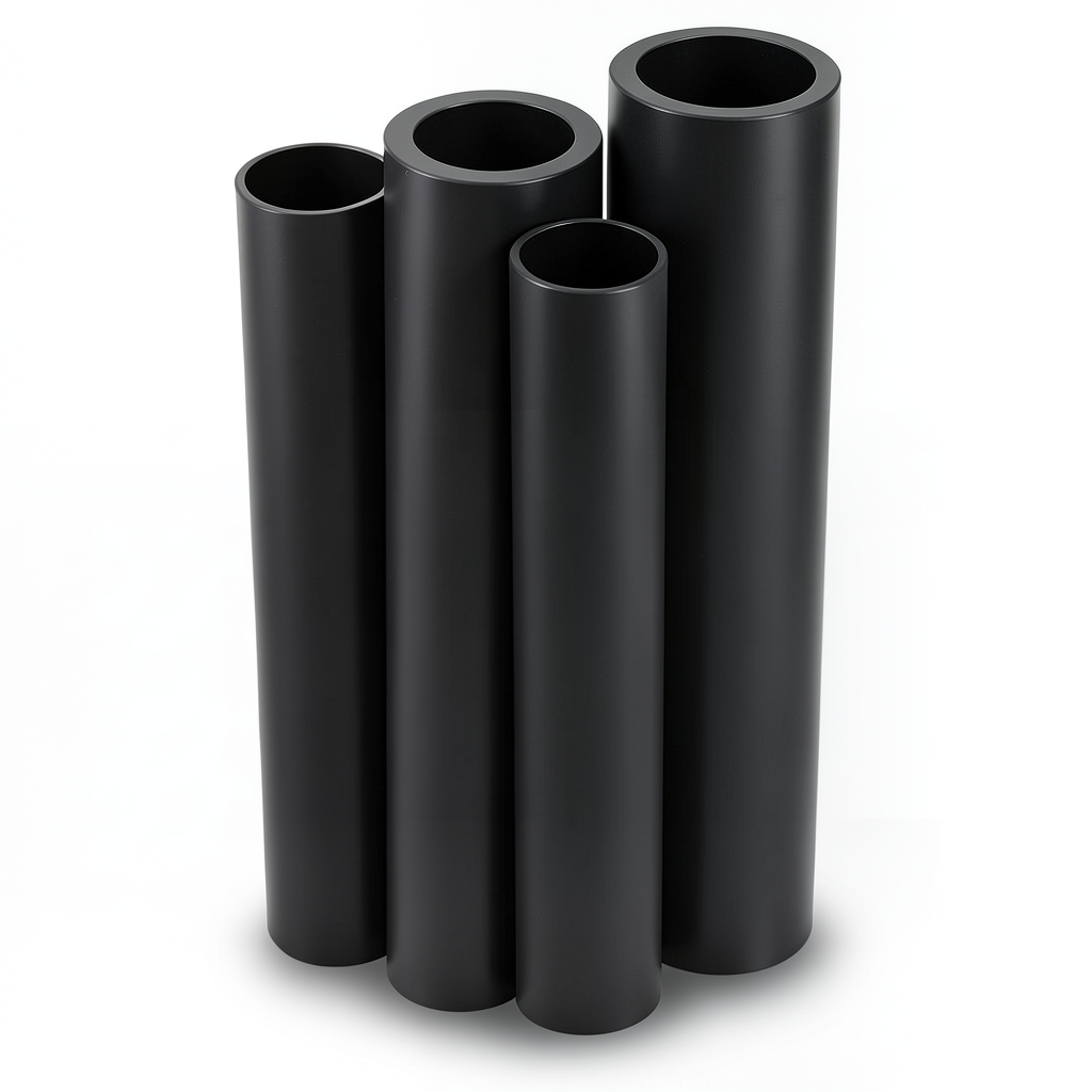 HDPE Pipes PE 80 Pressure 8 Bar Outside Diameter 900 mm Thickness 53.3 mm Black