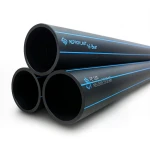 مواسير HDPE نيبروبلاست PE 100 ضغط 16 بار قطر خارجي 560 مم سمك 50.8 مم لون أسود | نيبروبلاست