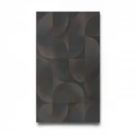 Geometric wallpaper, length 10 m, width 0.53 m, dark brown color, model 10392-15